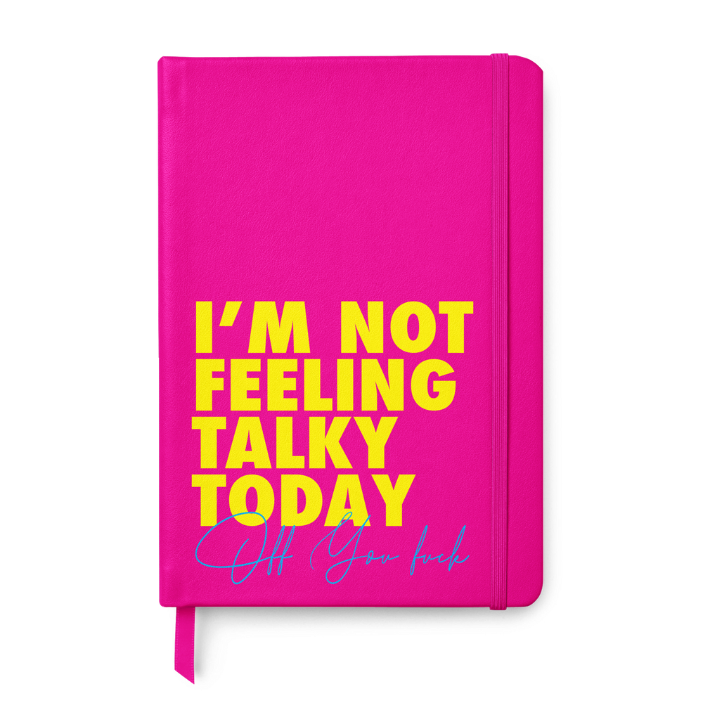 Not Talky Off You Fuck Leather Style Notebook #2 image